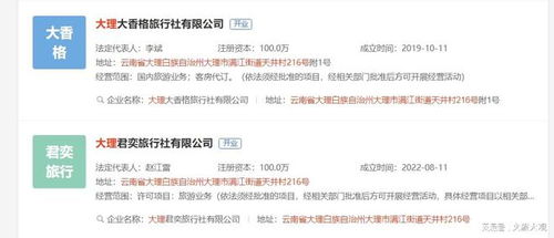 大理大香格旅行社業(yè)務經(jīng)營許可證被吊銷，國內(nèi)旅游業(yè)務受重創(chuàng)